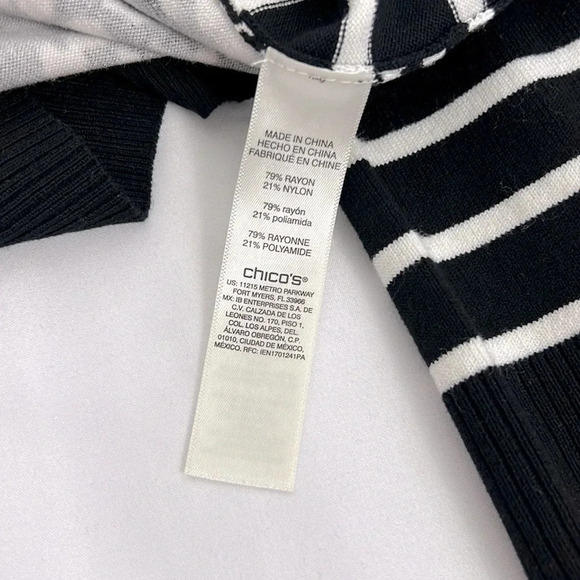 Chico’s New Graphic Leopard Boat-Neck Pullover Sweater - Picture 4 of 5